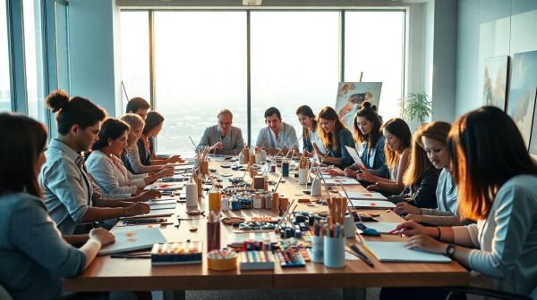 Top activités artistiques pour booster créativité d'équipe